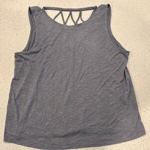 Maurices Charcoal Tank Top with Cutout Design